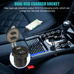 12V 24V 4 2A Dual Usb Car Fast Charger Socket Power Outlet Adapter Led Voltmeter