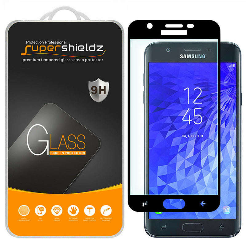 2X Supershieldz Tempered Glass Screen Protector For Samsung Galaxy J7 Crown Bk