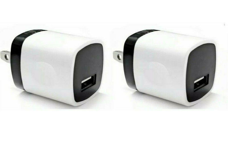 2X 1A Usb Power Adapter Ac Home Wall Charger Us Plug For Iphone Universal Lg