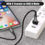 2 Pack Usb C 3 1 Type C Female To Usb 3 0 Type A Male Port Converter Adapter New