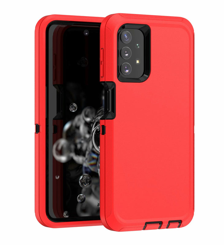 Shockproof Rugged Rubber Protective Case Cover For Samsung Galaxy A32 5G Red