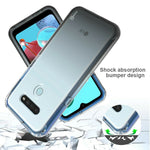 Black Blue Hard Case For Lg K51 Reflect Colorful Full Body Phone Cover