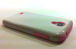 Dual Layer Hard Case For Samsung Galaxy S4 Pen Screen Protection White