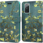 Almond Blossom Leather Phone Case For Samsung Galaxy S20 Fe 5G Fan Edition Lite