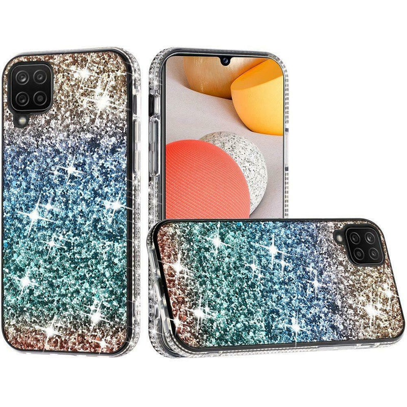 For Samsung A42 5G Decorative Glitter With Diamond All Around Hybrid A Style
