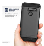 Encased Lg G8 Case Military Grade Rugged Phone Protection Cover Black