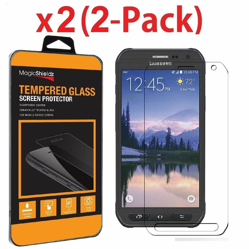2 Pack Premium Tempered Glass Screen Protector Film For Samsung Galaxy S6 Active