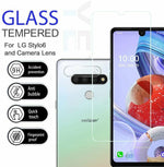 2 2 Pack Screen Protector Camera Lens Protector For Lg Stylo 6 Tempered Glass