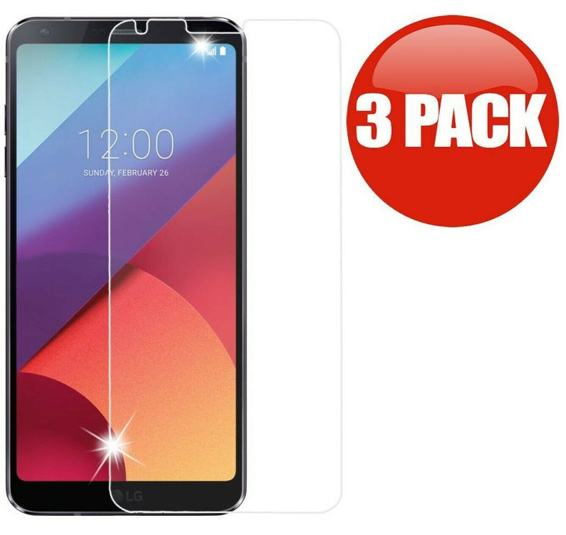 3 Pack Premium Tempered Glass Screen Protector For Lg G6