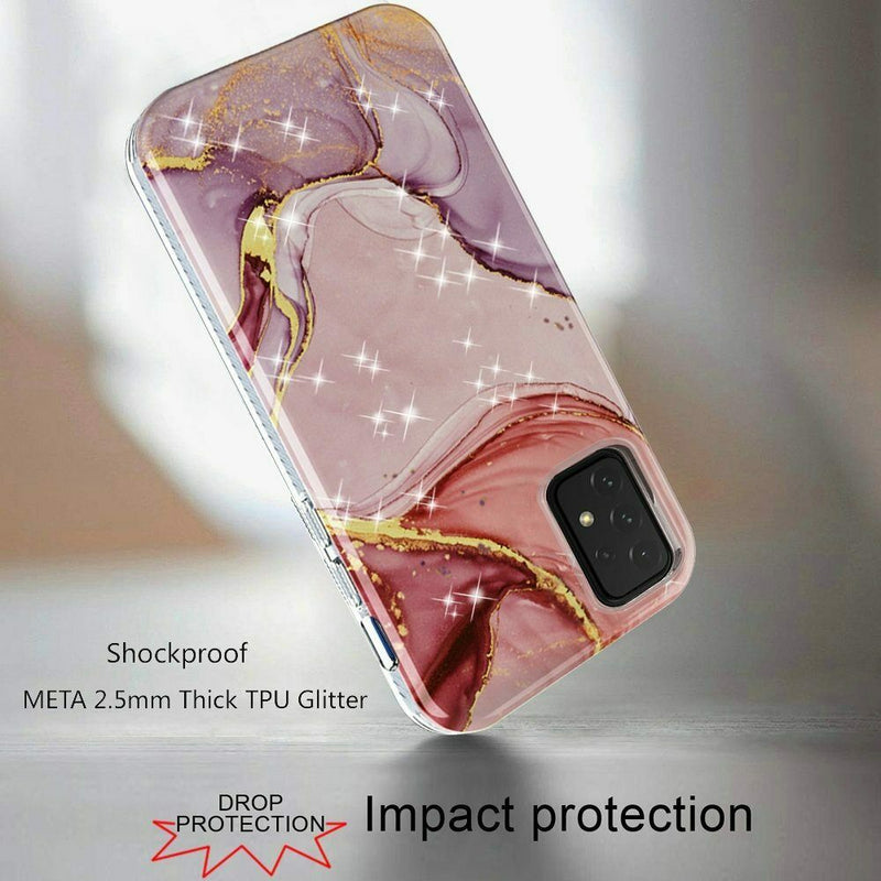 For Samsung Galaxy A52 5G Meta 2 5Mm Thick Tpu Glitter Design Case Cover G