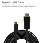 10Ft Type C To Tv Hdmi Cable Adapter Hdtv For Android Samsung Galaxy S9 S8 Plus