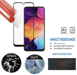 2 Pack Full Coverage Tempered Glass Screen Protector For Samsung Galaxy A20 2019