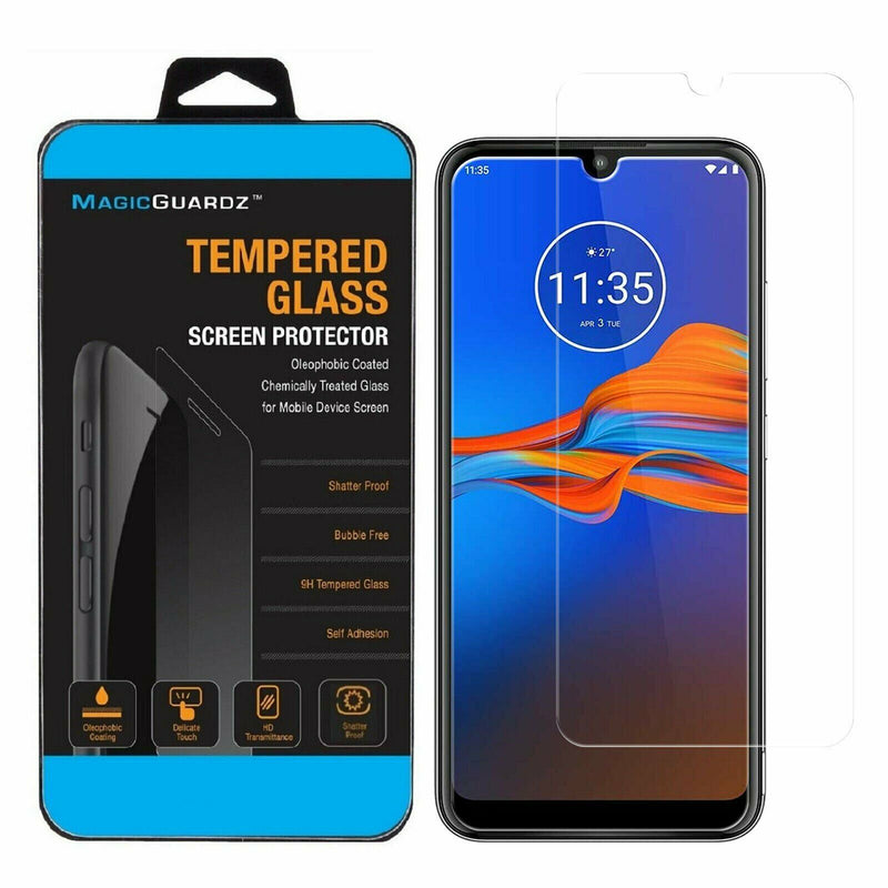 For Motorola Moto E6 Plus E6S Tempered Glass Screen Protector Case Friendly