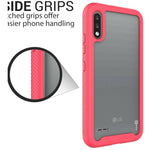 Pink Trim Hard Cover Full Body Shockproof Phone Case For Lg K32 K22 K22 Plus