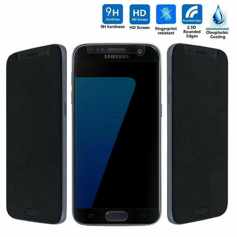 Privacy Anti Spy Premium Tempered Glass Screen Protector For Samsung Galaxy S7