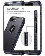 Ulak Heavy Duty Slim Case For Iphone 8 Plus Shockproof Flexible Tpu Bumper