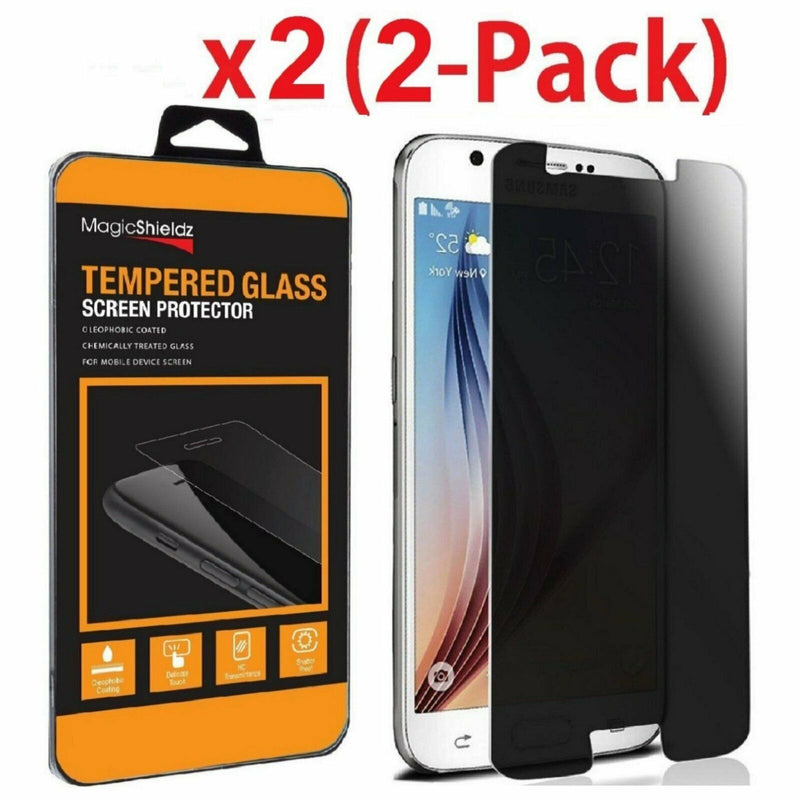 2 Pack Tempered Glass Privacy Anti Spy Screen Protector For Samsung Galaxy S6