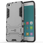 For Xiaomi Mi 5 Phone Case Armor Kickstand Slim Hard Cover Silver Black
