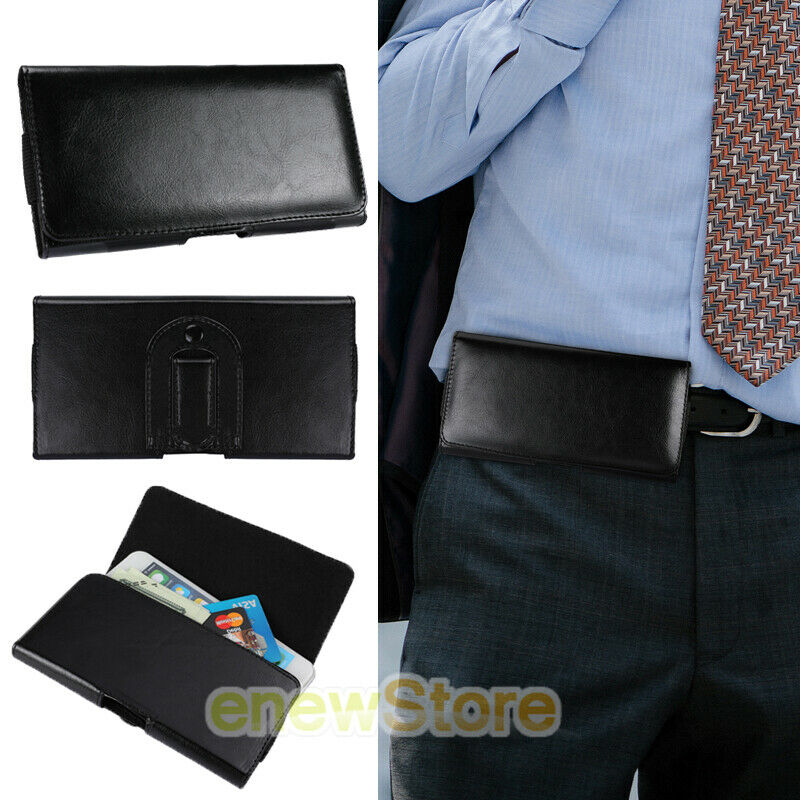 Cellphone Cover Leather Mens Waist Hang Case Belt Holster Clip Pouch Sleeve