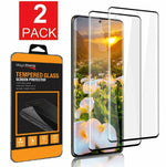 2 Pack For Samsung Galaxy S21 Ultra Tempered Glass Screen Protector Clear