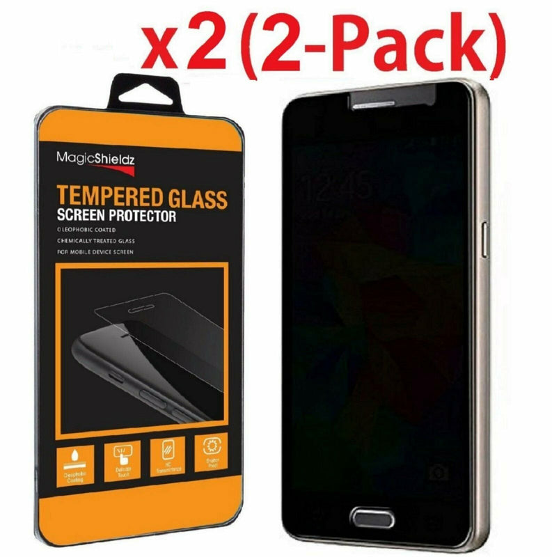 2 Pack Privacy Anti Spy Hd Tempered Glass Screen Protector For Samsung Galaxy S7