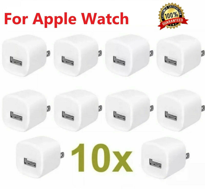 10X 1A Usb Power Adapter Ac Home Wall Charger Us Plug For Iphone Apple Watch Wht