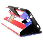 Coveron For Samsung Galaxy S5 Active Case Wallet Pouch Folio Puerto Rico Flag