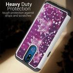 Purple Flower Bling Phone Case For Lg Xpression Plus 2 Harmony 3 Solo Lte K40