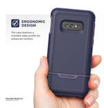 For Samsung Galaxy S10E Protective Case Rebel Full Body Rugged Cover Purple