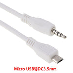 Micro Usb Male To 3 5Mm 4 Pole Trrs Male Car Aux Audio Coiled Spiral Cable