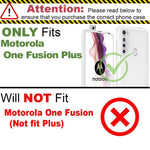 Black Rfid Blocking Pu Leather Wallet Phone Case For Motorola One Fusion Plus