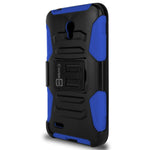 Coveron For Alcatel One Touch Conquest Case Smart Armor Blue Black Screen