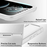 Spidercase Compatible With Iphone 12 Pro Max Protective Case White Clear