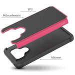 For Lg G6 G6 Plus Case Hot Pink Black Rugged Skin Phone Cover