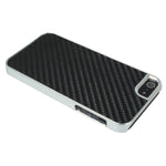 Black Carbon Fiber Clip On Hard Back Case Cover For Iphone 5 5S Se Stylus Pen