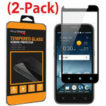 2 Pack Full Cover Tempered Glass Screen Protector For Zte Maven 3 Overture 3
