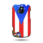 Hard Cover Protector Case For Zte Radiant Z740 Sonata 4G Puerto Rican Flag
