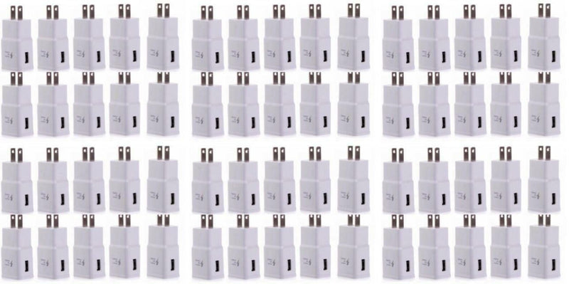 100X Lot Adaptive Fast Charging Wall Charger Adapter For Samsung S7 8 Note 8 9