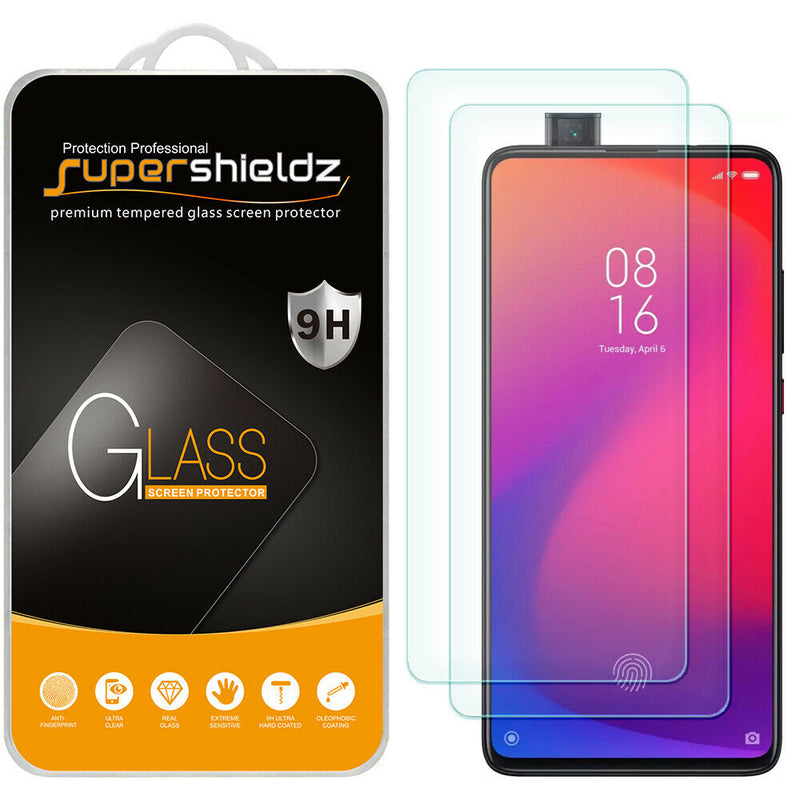 2X Supershieldz Tempered Glass Screen Protector For Xiaomi Redmi K20 K20 Pro