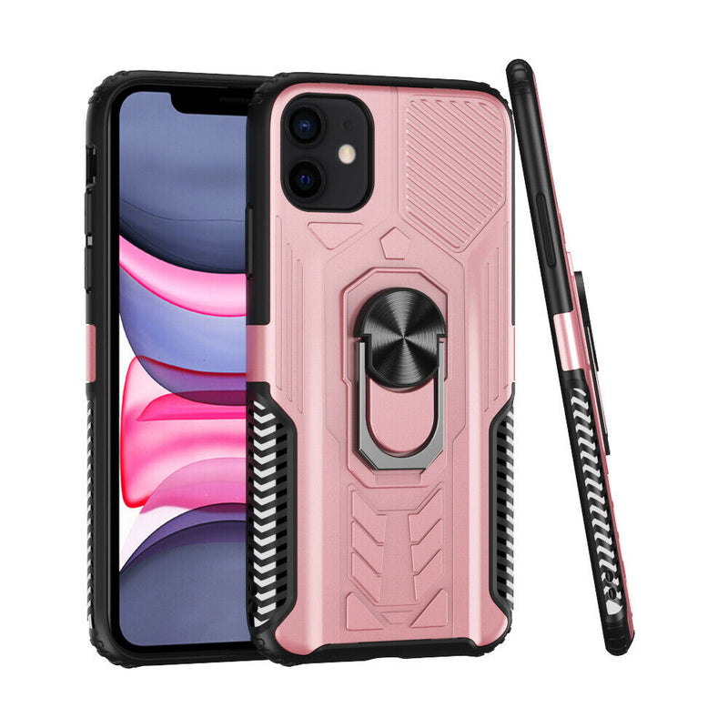 For Apple Iphone 11 Pro Max Xs Max Aqua Strong Magnetic Ring Stand Rose Gold