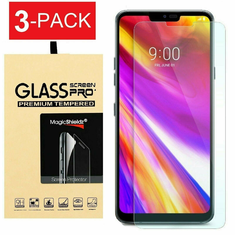 3 Pack Premium Tempered Glass Screen Protector Guard Shield For Lg G7 Thinq