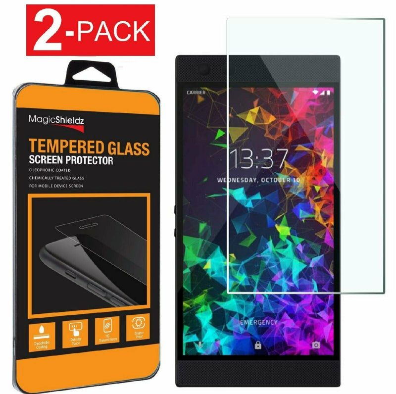 2 Pack Magicshieldz Tempered Glass Screen Protector For Razer Phone 2