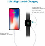 2 In 1 Magnetic Charger Usb Cable For Apple Watch Se 6 5 4 3 2 1 Iphone 11 8 7 X