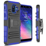 For Samsung Galaxy A6 2018 Belt Clip Case Blue Holster Belt Clip Phone Cover