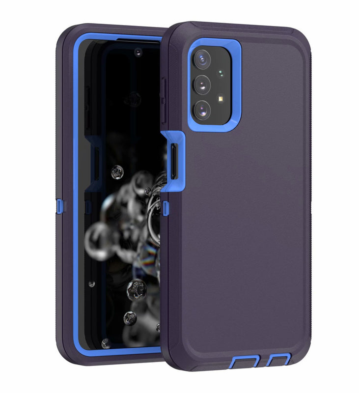 Shockproof Rugged Rubber Protective Case Cover For Samsung Galaxy A32 5G Blue