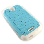Coveron For Alcatel One Touch Pop Astro Case Diamond Hard Light Blue Cover