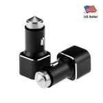 2 1A Aluminum Metal Hammer 2 Port Usb Car Charger For Samsung Htc Lg Iphone