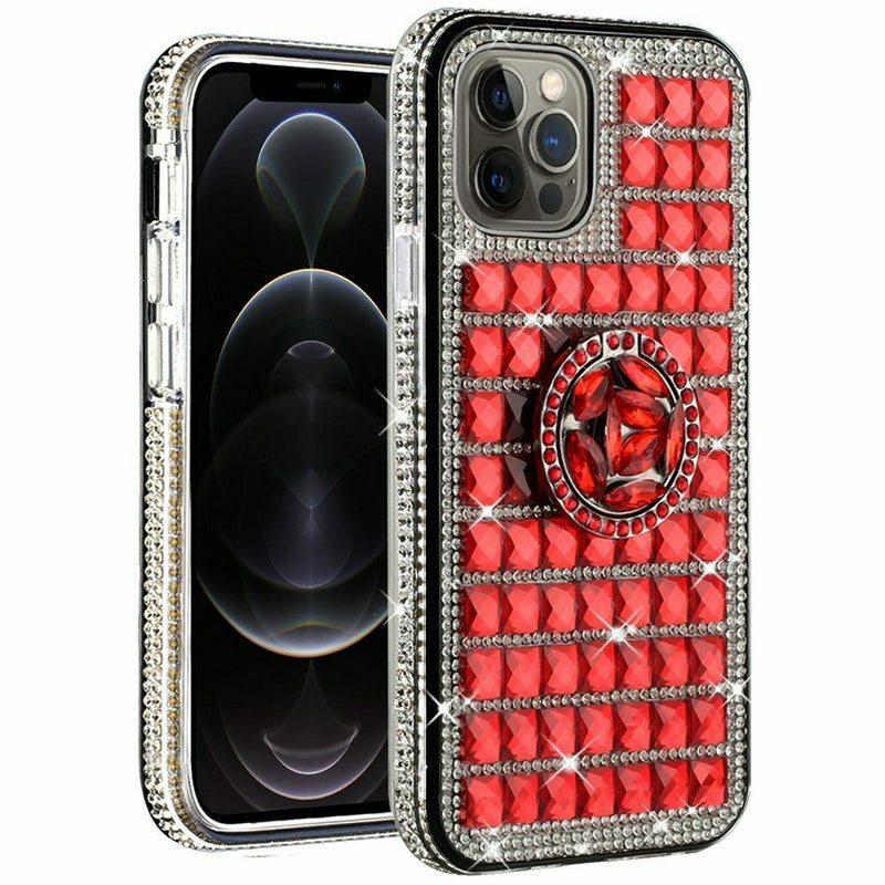 For Apple Iphone 11 Pro Max Xi6 5 Trendy Fashion Case Cover Ring Stand On Red