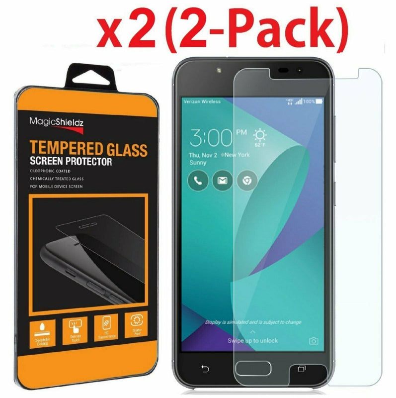 2 Pack Premium Tempered Glass Screen Protector For Asus Zenfone V Live