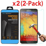 2X Premium Real Tempered Glass Screen Protector For Samsung Galaxy Note 3